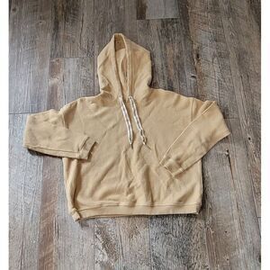 Aerie Tan Ribbed Hoodie